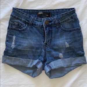 BDG women’s denim “destroyed” shorts